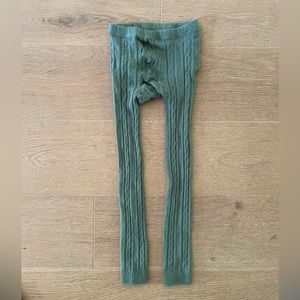 Boden cable knit footless tights sz 8-9